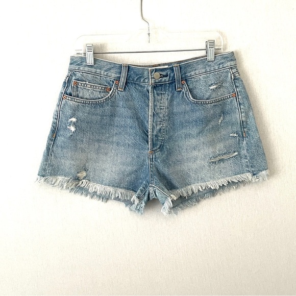 Denim Forum The Ex Boyfriend High Rise Shorts from Aritzia - Picture 2 of 10